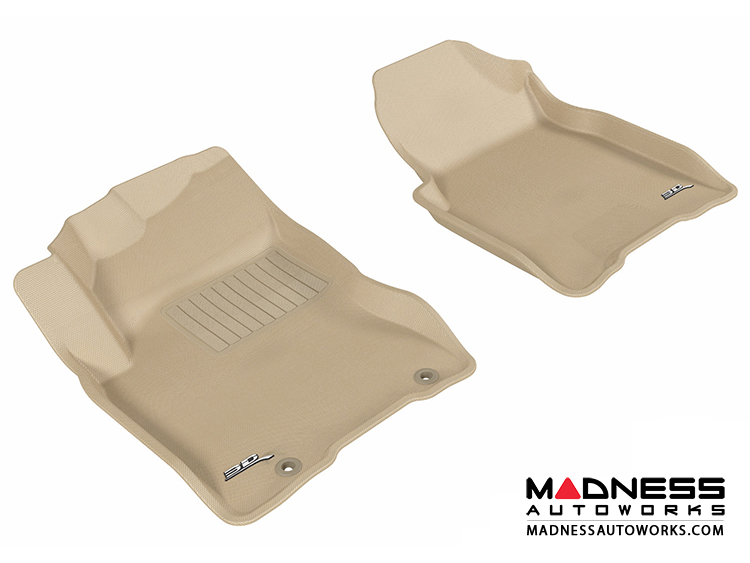 Nissan Rogue Floor Mats (Set of 2) - Front - Tan by 3D MAXpider